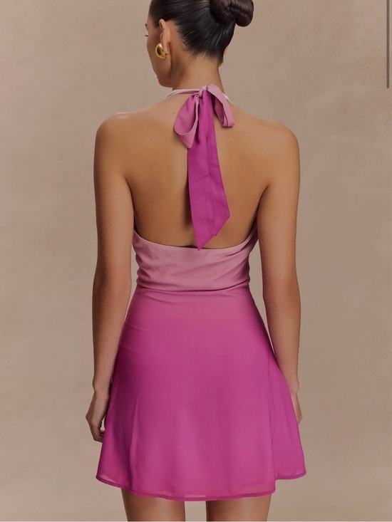 Meshki Dresses & Skirts - Meshki Pink Halterback Mini Dress